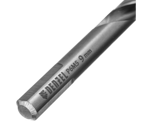 Сверло спиральное по металлу 9 x 125 мм, Р6М5, Golden Tip  Denzel