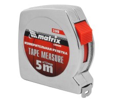 Рулетка Chrom,5 м x 13 мм,хромированный корпус Matrix Рулетка Chrom,5 м x 13 мм,хромированный корпус Matrix