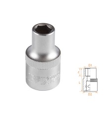 Головка торцевая стандартная шестигранная 1/2", 9 мм AFFIX AF00040009 Головка торцевая стандартная шестигранная 1/2", 9 мм AFFIX AF00040009