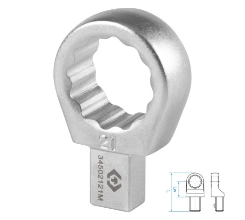 Насадка накидная серии "FIT", 21 мм, 9х12 мм KING TONY 34502121M