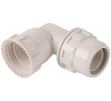 ЗУБР ШиреФит, накидная гайка - штуцер с гайкой, 16 мм, угловой переходник (51482-16)