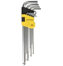 STAYER 9 шт, набор длинных имбусовых ключей (2741-H9-2) STAYER 9 шт, набор длинных имбусовых ключей (2741-H9-2)