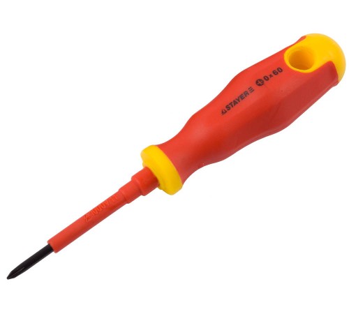 STAYER PH0х60 мм, отвертка диэлектрическая 25142-0-06 STAYER PH0х60 мм, отвертка диэлектрическая 25142-0-06