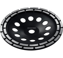 STAYER Double, d 180 мм, двухрядная алмазная шлифовальная чашка (33381-180) STAYER Double, d 180 мм, двухрядная алмазная шлифовальная чашка (33381-180)