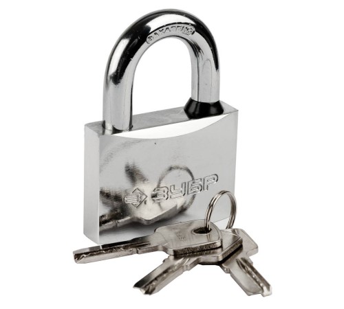 ЗУБР 60х20х43 мм, закаленная дужка, стальной корпус, замок навесной 37227-60