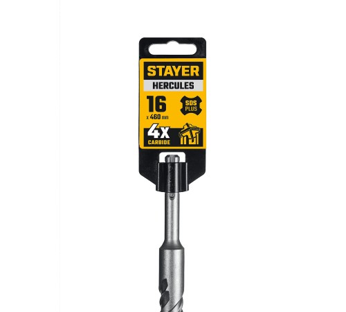 STAYER HERCULES-4Х 16x460 мм, SDS-plus бур (29290-460-16) STAYER HERCULES-4Х 16x460 мм, SDS-plus бур (29290-460-16)