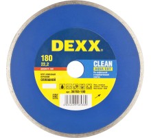 DEXX Clean Aqua Cut, 180 мм, (22.2 мм, 5 х 2.1 мм), сплошной алмазный диск (36703-180)