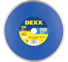 DEXX Clean Aqua Cut, 230 мм, (22.2 мм, 5 х 2.3 мм), сплошной алмазный диск (36703-230)