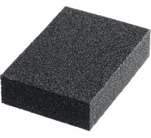 STAYER Р80, 100 х 68 х 26 мм, водостойкая, четырехсторонняя шлифовальная губка (3560-2)