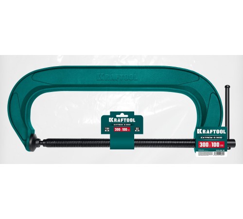 KRAFTOOL Extrem-300, 300 х 100 мм, струбцина G-образная (32229-300-100) KRAFTOOL Extrem-300, 300 х 100 мм, струбцина G-образная (32229-300-100)