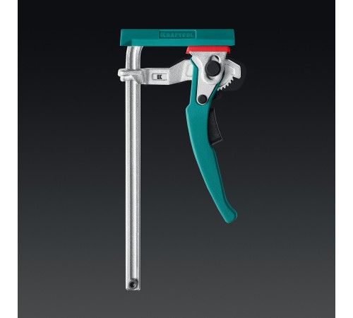 KRAFTOOL KRAFTFLEX, KLT-160, 160/60 мм, универсальная, цельнокованая, рычажная, быстрозажимная, в T-track струбцина (32331-160) KRAFTOOL KRAFTFLEX, KLT-160, 160/60 мм, универсальная, цельнокованая, рычажная, быстрозажимная, в T-track струбцина (32331-160)