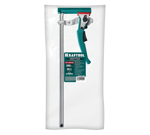 KRAFTOOL KRAFTFLEX, KLT-300, 300/60 мм, универсальная, цельнокованая, рычажная, быстрозажимная, в T-track струбцина (32331-300) KRAFTOOL KRAFTFLEX, KLT-300, 300/60 мм, универсальная, цельнокованая, рычажная, быстрозажимная, в T-track струбцина (32331-300)