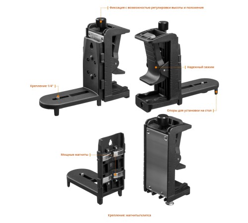 KRAFTOOL линейный лазерный нивелир c держателем LL360 #2 34645-2 Professional