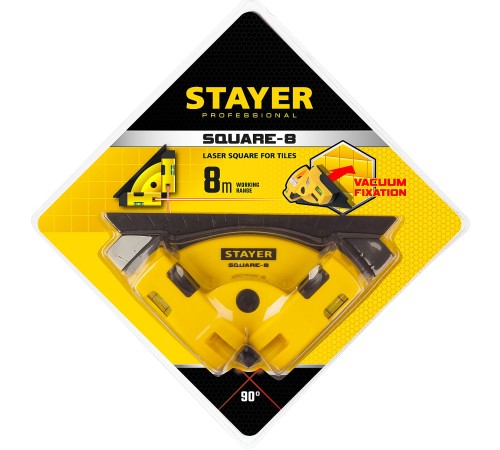 STAYER угольник электронный для кафеля SQUARE-8 34928