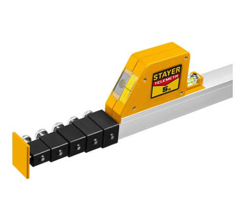 STAYER Telemetr, 5 м, телескопическая линейка, Professional (3420-05)