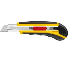 STAYER HERCULES-18, 18 мм, нож с автозаменой и автостопом с доп. фиксатором, Professional (09165) STAYER HERCULES-18, 18 мм, нож с автозаменой и автостопом с доп. фиксатором, Professional (09165)