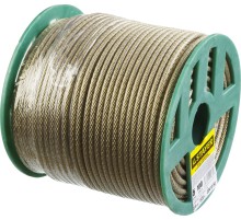 STAYER 5 мм, L 100 м, стальной трос в полимерной оболочке (30410-50) STAYER 5 мм, L 100 м, стальной трос в полимерной оболочке (30410-50)