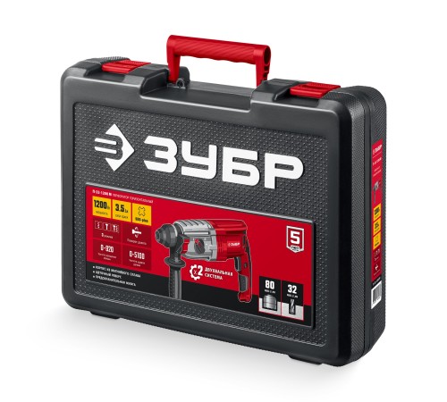 ЗУБР 32 мм, 1200 Вт, перфоратор SDS Plus, мет. корпус (П-32-1200 М) ЗУБР 32 мм, 1200 Вт, перфоратор SDS Plus, мет. корпус (П-32-1200 М)