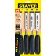 STAYER 6/12/18/25 мм, 4 шт., набор стамесок 1820-H4