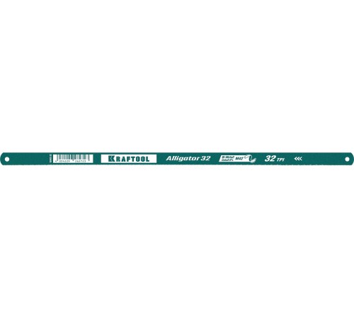 KRAFTOOL Alligator-32, 32 TPI, 300 мм, биметаллическое гибкое полотно по металлу (15942-32) KRAFTOOL Alligator-32, 32 TPI, 300 мм, биметаллическое гибкое полотно по металлу (15942-32)