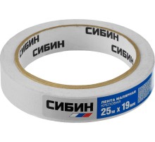 СИБИН 19 мм х 25 м, креповый, малярный скотч (12111-19) СИБИН 19 мм х 25 м, креповый, малярный скотч (12111-19)