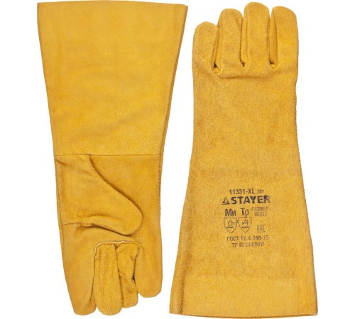STAYER 400 мм, XL, краги пятипалые термостойкие 11331-XL_z01 STAYER 400 мм, XL, краги пятипалые термостойкие 11331-XL_z01