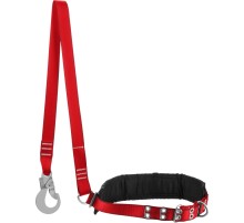 ЗУБР АЛТАЙ страховочный строп, фурнитура из оцинкованной стали, 3 точки крепления, размер L (1140-1440), лямочный пояс с наплечными лямками(11584)