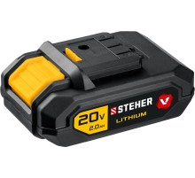 STEHER V1, 20 В, 2.0 А·ч, аккумуляторная батарея (V1-20-2) STEHER V1, 20 В, 2.0 А·ч, аккумуляторная батарея (V1-20-2)