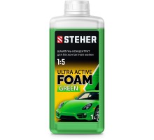 STEHER ULTRA ACTIVE FOAM, 1 л, концентрированный шампунь для минимоек универсальный (76051-1) STEHER ULTRA ACTIVE FOAM, 1 л, концентрированный шампунь для минимоек универсальный (76051-1)