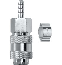 KRAFTOOL штуцер ″елочка″, 6 мм - рапид муфта, с хомутом, переходник (06596-06) KRAFTOOL штуцер ″елочка″, 6 мм - рапид муфта, с хомутом, переходник (06596-06)