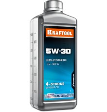 KRAFTOOL 5W-30, 1 л, зимнее полусинтетическое масло для 4-тактных двигателей (41511-1) KRAFTOOL 5W-30, 1 л, зимнее полусинтетическое масло для 4-тактных двигателей (41511-1)