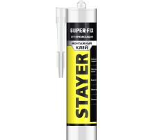 STAYER SUPER FIX, 280 мл, белый, суперсильный монтажный клей, Professional (41323)