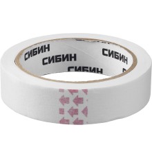 СИБИН 25 мм х 25 м, креповый, малярный скотч (12111-25) СИБИН 25 мм х 25 м, креповый, малярный скотч (12111-25)