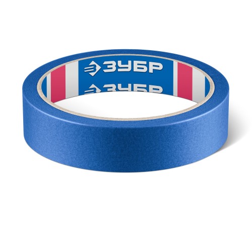 ЗУБР №100 24 мм х 25 м, для гладких и слегка шероховатых поверхностей, малярная лента, Профессионал (12141-24)