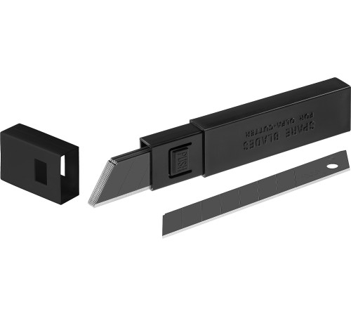 OLFA 18 мм, 10 шт., лезвия сегментированные BLACK MAX OL-LBB-10B OLFA 18 мм, 10 шт., лезвия сегментированные BLACK MAX OL-LBB-10B