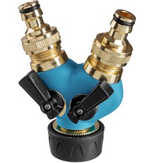 GRINDA BS-1, диаметр 3/4″ - 1″, двухканальный, с внутренней резьбой, из латуни, поливочный распределитель, PROLine (426112) GRINDA BS-1, диаметр 3/4″ - 1″, двухканальный, с внутренней резьбой, из латуни, поливочный распределитель, PROLine (426112)