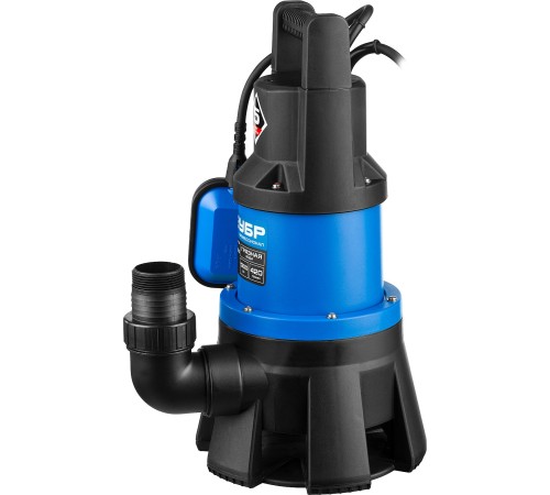 ЗУБР 1300 Вт, 420 л/мин, насос погружной дренажный для грязной воды НПГ-Т3-1300 Профессионал