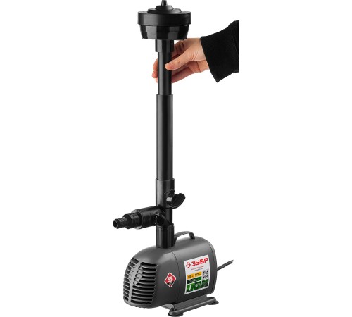 ЗУБР 85 Вт, 50 л/мин, насос фонтанный ЗНФЧ-50-3.4 ЗУБР 85 Вт, 50 л/мин, насос фонтанный ЗНФЧ-50-3.4