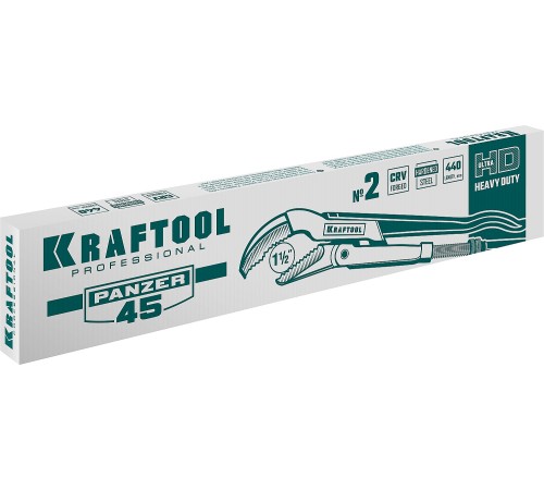 KRAFTOOL №2, изогнутые губки, ключ трубный PANZER-45 2735-15_z02 KRAFTOOL №2, изогнутые губки, ключ трубный PANZER-45 2735-15_z02