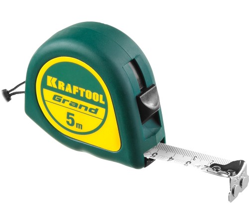 KRAFTOOL 5 м х 19 мм, рулетка GRAND 34022-05-19 KRAFTOOL 5 м х 19 мм, рулетка GRAND 34022-05-19