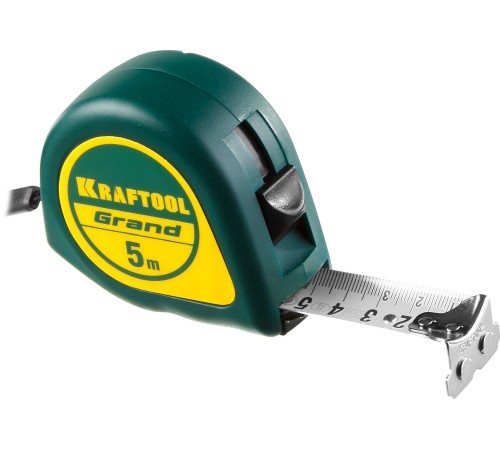KRAFTOOL 5 м х 25 мм, рулетка GRAND 34022-05-25 KRAFTOOL 5 м х 25 мм, рулетка GRAND 34022-05-25