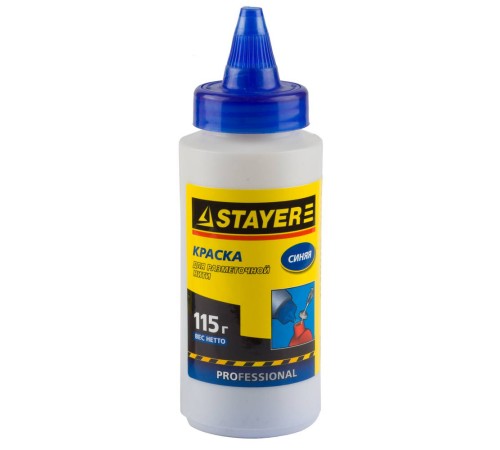 STAYER 115 гр., синяя, краска для малярных шнуров 2-06401-1_z01 STAYER 115 гр., синяя, краска для малярных шнуров 2-06401-1_z01