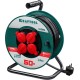 KRAFTOOL 50 м, 3500 Вт, 4 гнезда, IP44, ПВС 3x1,5 кв мм, удлинитель на катушке 55084-50