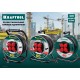 KRAFTOOL 50 м, 3500 Вт, 4 гнезда, IP44, ПВС 3x1,5 кв мм, удлинитель на катушке 55084-50