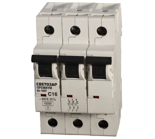 СВЕТОЗАР 25 А, 400 B, 10 kA, 3-полюсной, 