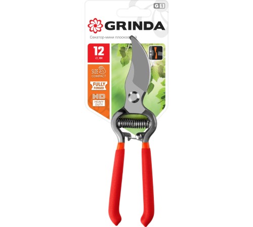 GRINDA 200 мм, цельнокованый, плоскостной секатор 423103 GRINDA 200 мм, цельнокованый, плоскостной секатор 423103