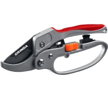 GRINDA G-15, 200 мм, стальные лезвия, храповый механизм, с эфесом, с алюминиевыми рукоятками, контактный секатор (8-423034) GRINDA G-15, 200 мм, стальные лезвия, храповый механизм, с эфесом, с алюминиевыми рукоятками, контактный секатор (8-423034)