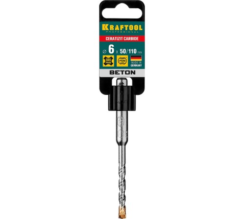 KRAFTOOL 6 х 110 мм, бур SDS-plus 29320-110-06_z02 KRAFTOOL 6 х 110 мм, бур SDS-plus 29320-110-06_z02