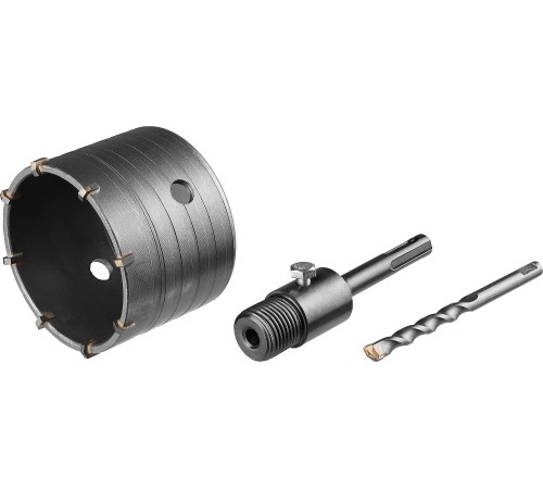 СИБИН Ø 80 мм, коронка по бетону с державкой 29216-80