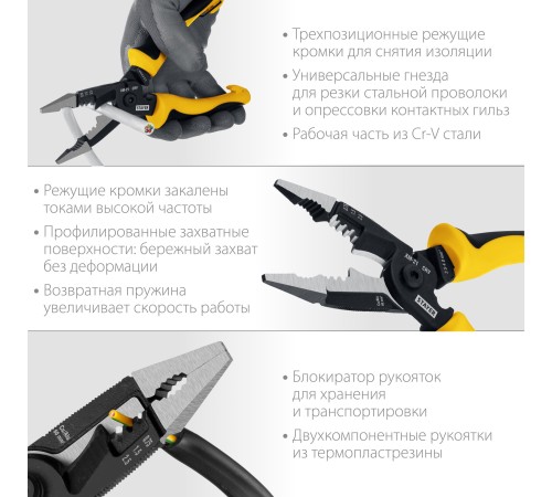 STAYER клещи многофункциональные XM-21 23342-21 STAYER клещи многофункциональные XM-21 23342-21
